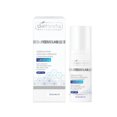 Bielenda Supremelab Lipidowy Krem Ochronno-Odżywczy z Aminokwasami i Laktoferyną 50ml.png