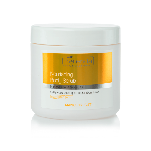 Bielenda Professional Mango Boost odżywczy peeling do ciała, dłoni i stóp 550g.png