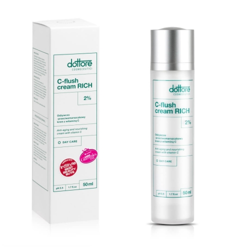 Dottore C-flush Cream Rich Krem przeciwzmarszczkowy z 2% witaminą C i olejem z awokado 50ml.png