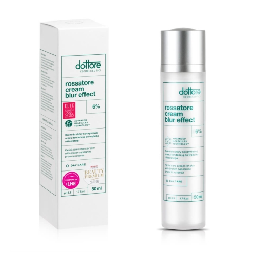 Dottore Rossatore Cream Blur Effect Krem dla skóry naczyniowej z tendencją do trądziku różowatego 50ml.png