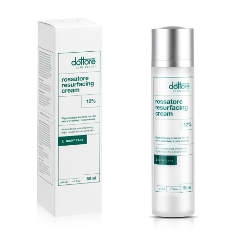 Dottore Rossatore Resurfacing Cream Wygładzający krem na noc dla cery naczyniowej i wrażliwej 50ml.png