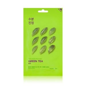 Holika Holika Pure Essence Mask Sheet - Green Tea - Odświeżająca maska w płachcie z wciągiem z zielonej herbaty - 1 szt.
