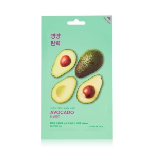 Holika Holika Pure Essence Mask Sheet Avocado - Maska nawilżająca i przywracająca elastyczność w płachcie z ekstraktem z awokado 1szt.