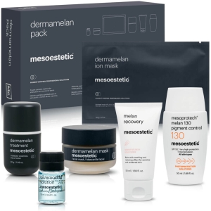 Mesoestetic Dermamelan - zestaw na przebarwienia - uszkodzone opakowanie 