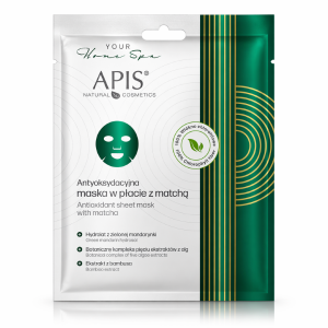 Apis Antyoksydacyjna maska w płacie z matchą 20g 