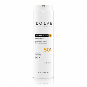 IDO LAB ILUMENA SOL SPF50+ Rozświetlający krem przeciwzmarszczkowy z DMAE 3% 50ml