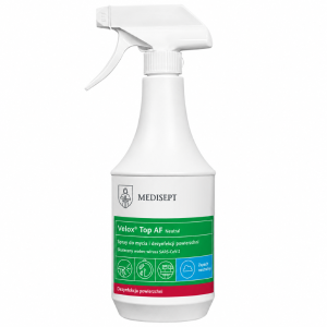 MEDISEPT Velox Top AF - Spray do dezynfekcji powierzchni i sprzętu medycznego - zapach neutralny 1L