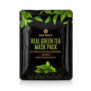 Pax Moly Real Green Tea Mask Pack - Łagodząca maska w płacie z ekstraktem z zielonej herbaty 1 szt.