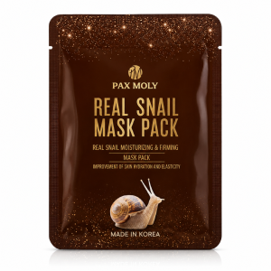 Pax Moly Real Snail Mask Pack - Nawilżająco-ujędrniająca maska w płacie z ekstraktem z filtratem ze śluzu ślimaka 1 szt.
