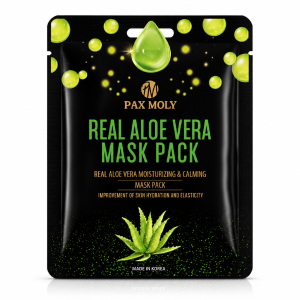 Pax Moly Real Aloe Vera Mask Pack - Nawilżająco-łagodząca maska w płacie z ekstraktem z aloesu 1 szt.