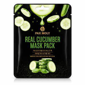 Pax Moly Real Cucumber Mask Pack -Odświeżająco-łagodząca maska w płacie z ekstraktem z ogórka 1 szt.