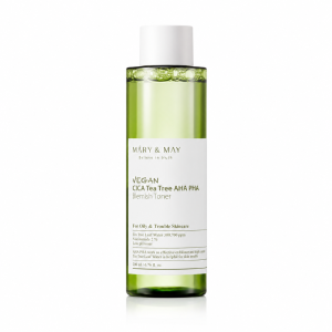 Mary&May Vegan Cica Tea Tree AHA PHA Toner - Tonik z centellą azjatycką i drzewem herbacianym  200 ml