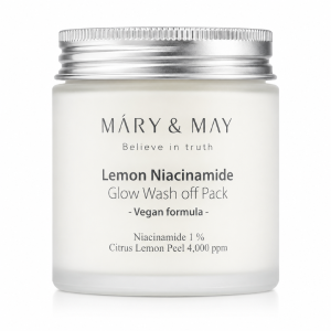 Mary&May Lemon Niacinamide Glow Wash Off Pack - Maseczka wyrównująca koloryt skóry z niacynamidem 125 g