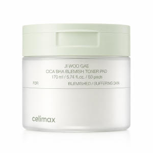 Celimax Ji Woo Gae Cica BHA Blemish Toner Pad - Płatki łagodząco-złuszczające do twarzy 60szt