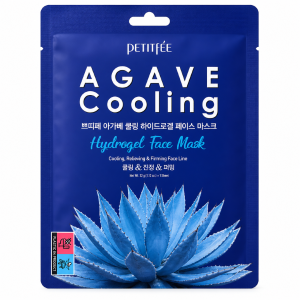 Petitfee Agave Cooling Hydrogel Face Mask - Kojąco-chłodząca hydrożelowa maska do twarzy 1szt