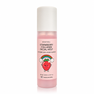 Bonnyhill Strawberry Collagen Facial Mist - Nawilżająca mgiełka do twarzy z ekstraktem z truskawki i kolagenem 200 ml