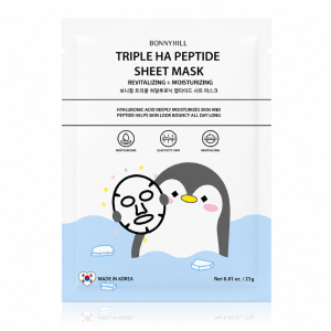 Bonnyhill Triple HA Peptide Sheet Mask - Maska w płacie z kwasem hialuronowym i peptydami 1 szt