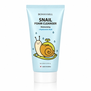 Bonnyhill Snail Foam Cleanser - Nawilżająca pianka do mycia twarzy ze śluzem ślimaka i kwasem hialuronowym 170 ml 