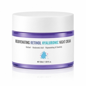 Dearboo Rejuvenating Retinol & Hyaluronic Night Cream - Odmładzający krem na noc z retinolem i kwasem hialuronowym 50 ml 