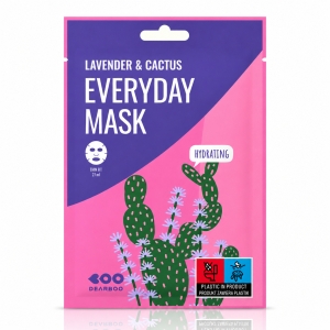 Dearboo Lavender & Cactus Everyday Mask - Kojąco-nawilżająca maska w płachcie z ekstraktem z lawendy i opuncji 27 ml