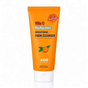 Dearboo Vita C Hyaluronic Brightening Foam Cleanser - Rozświetlająca pianka do mycia twarzy z witaminą C i kwasem hialuronowym 150 ml 