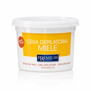 PREMIUM textile Wosk do depilacji w puszce - miele (miodowy) 350ml 