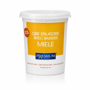PREMIUM textile Wosk do depilacji w puszce - miele (miodowy) 700 ml 