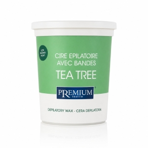 PREMIUM textile Wosk do depilacji w puszce - te verde (tea tree) 700 ml 