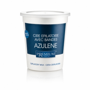 PREMIUM textile Wosk do depilacji w puszce - azulene 700 ml 