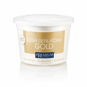 PREMIUM textile Wosk do depilacji w puszce - gold 350 ml 