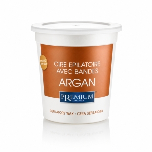 PREMIUM textile Wosk do depilacji w puszcze - argan 700ml - uszkodzone opakowanie