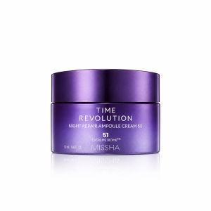 Missha Time Revolution Night Repair Ampoule Cream 5X - Krem przeciwstarzeniowy na noc 50 ml