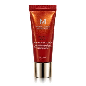 Missha M Perfect Cover BB Cream SPF42/PA+++ 21 Light Beige - Kryjący krem BB do twarzy z filtrem 20 ml