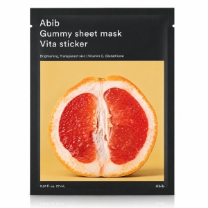 Abib Gummy Sheet Mask Vita Sticker - Tkaninowa maseczka rozświetlająca do twarzy z witaminą C 1x 27 ml 