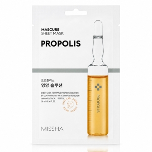 Missha Mascure Sheet Mask Propolis - Odżywczo-nawilżająca maska w płachcie z propolisem 1x28 ml