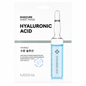 Missha Mascure Sheet Mask Hyaluronic Acid - Intensywnie nawilżająca maseczka z kwasem hialuronowym 1x28 ml 