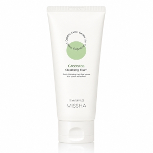 Missha Creamy Latte Green Tea - Pianka oczyszczająca do twarzy 172 ml