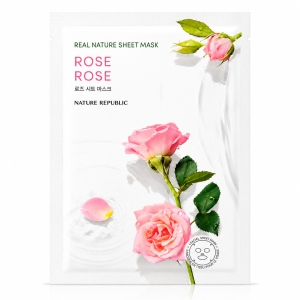 Nature Republic Real Nature Rose Sheet Mask - Maska w płachcie Róża 1 szt