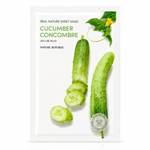 Nature Republic Real Nature Cucumber Sheet Mask - Maska w płachcie Ogórek 1 szt