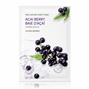 Nature Republic Real Nature Acai Berry Sheet Mask - Maska w płachcie Jagody Acai 1 szt