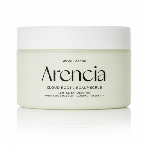 Arencia Fresh Cloud Body & Scalp Scrub Geranium & Primrose - Peeling do ciała i skóry głowy 260 g
