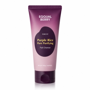EQQUALBERRY Purple Rice Pore Purifying Pack Cleanser - Oczyszczająca pasta do mycia twarzy 130 g