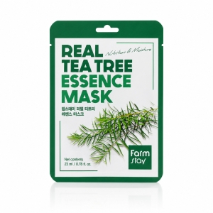 Farmstay Real Tea Tree Essence Mask - Maska w płachcie do twarzy z ekstraktem z drzewa herbacianego 1 szt. 