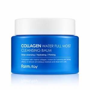 Farmstay Collagen Water Full Moist Cleansing Balm - Głęboko oczyszczający balsam do twarzy z kolagenem 95 ml 