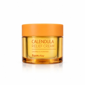 Farmstay Calendula Relief Cream - Łagodzący krem do twarzy 80 ml