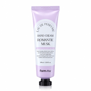 Farmstay Eau De Perfume Hand Cream Romantic Musk - Perfumowany krem do rąk o romantycznym zapachu piżma 100 ml 