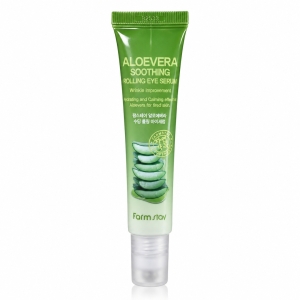 Farmstay Aloevera Soothing Rolling Eye Serum - Nawilżające serum z aloesem do skóry wokół oczu 25 ml 