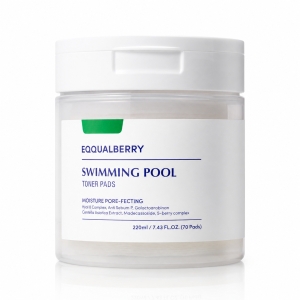 EQQUALBERRY Swimming Pool Toner Pads - Płatki tonizująco-złuszczające z efektem nawilżenia 70 szt.