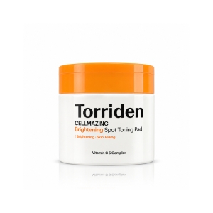 Torriden Cellmazing Brightening Spot Toning Pad - Rozświetlające płatki tonizujące do twarzy z witaminą C 70 szt.