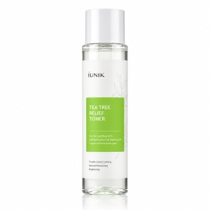 iUNIK Tea Tree Relief Toner - Kojący tonik z ekstraktem z drzewa herbacianego 200 ml